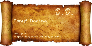 Danyó Dorina névjegykártya